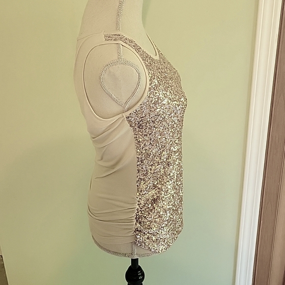 (A) Suzy sheir size medium sequin top - Picture 6 of 6